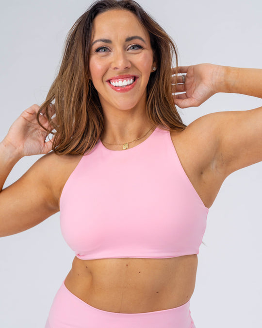 ESSENCE High Neck Racerback Sports Bra