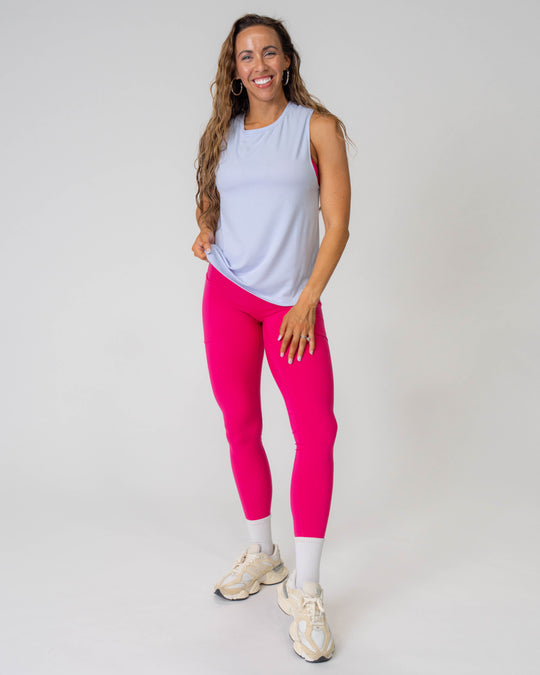 Flowy Scoop Hem Muscle Tank