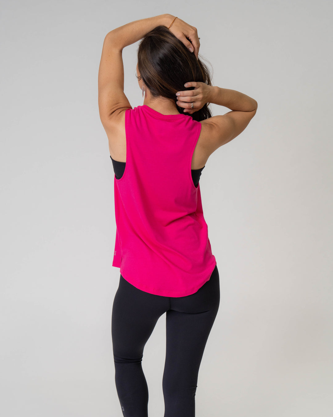 Flowy Scoop Hem Muscle Tank