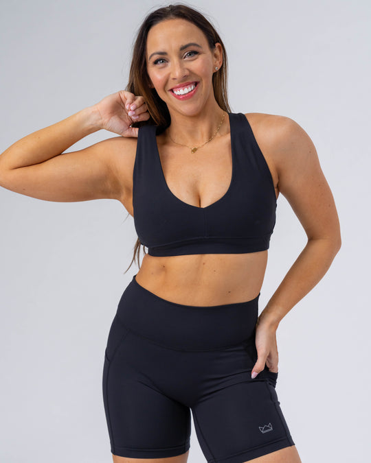 ESSENCE Scoop Neck Racerback Sports Bra