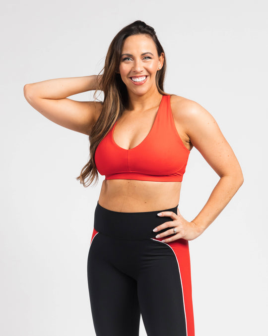 BOLD Scoop Neck Racerback Sports Bra
