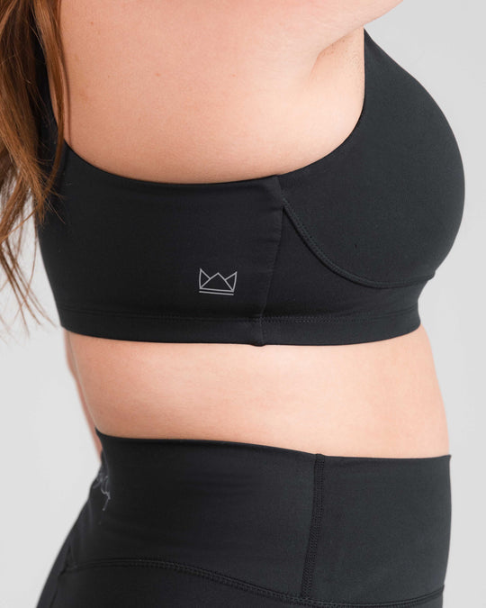 BOLD Scoop Neck Racerback Sports Bra