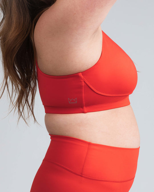 BOLD Scoop Neck Racerback Sports Bra