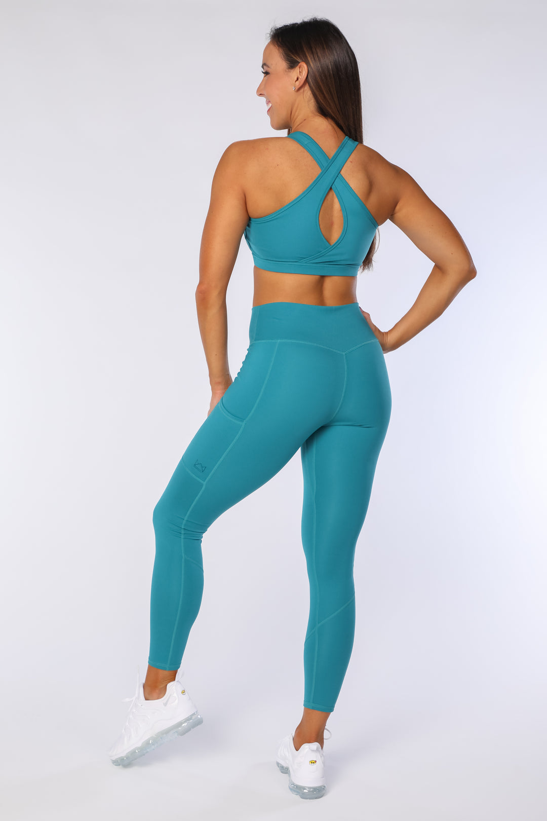 Change - Full Length Leggings with Pockets in Teal Green